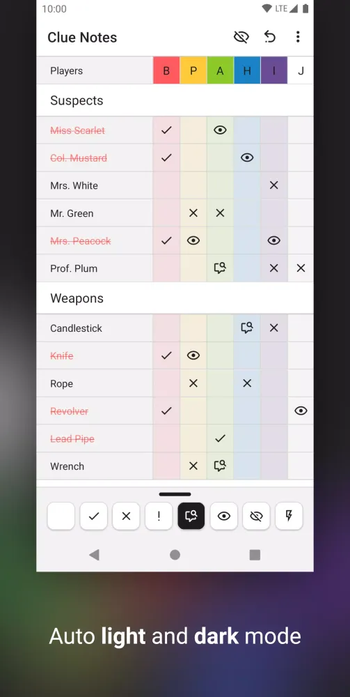 Capturas de pantalla de Clue Notes