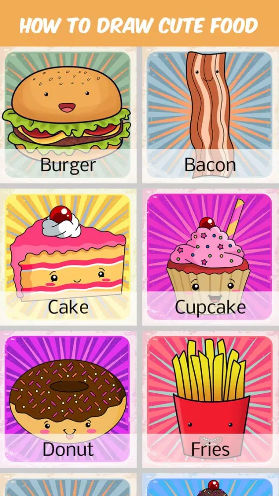 How to Draw Cute Food应用截图