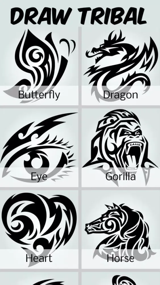 How to Draw Tribal Tattoo Screenshots