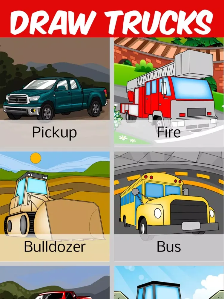How to Draw Trucks iPad 应用截图