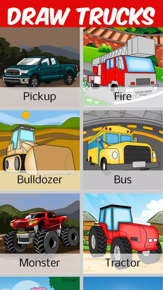 How to Draw Trucks应用截图