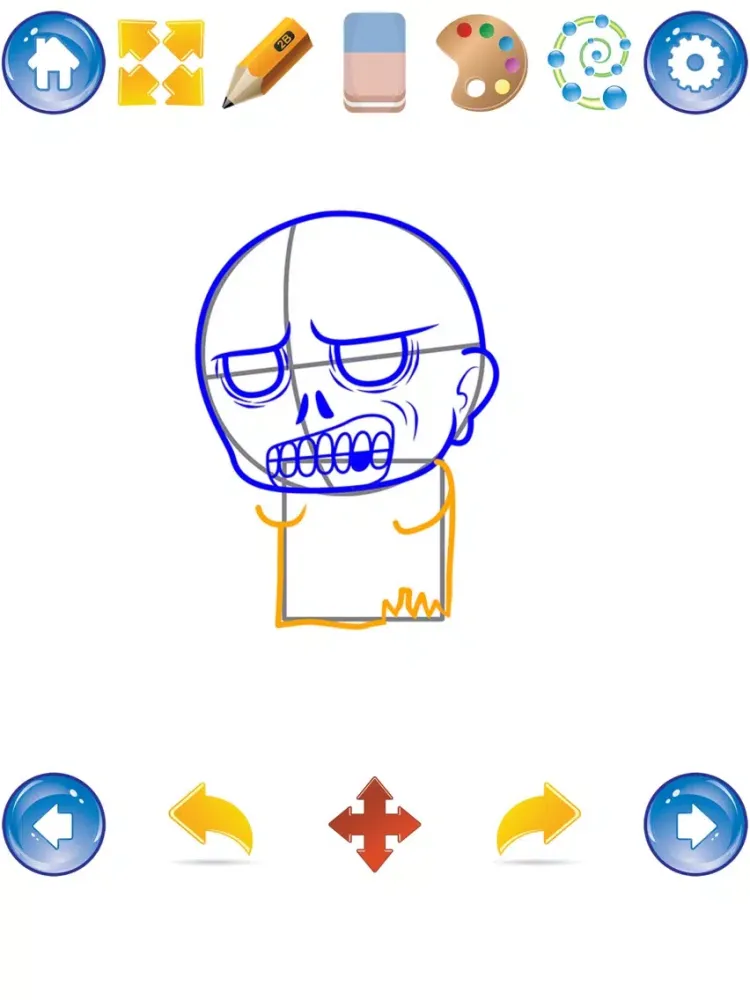 Capturas de tela do How to Draw Zombies iPad 
