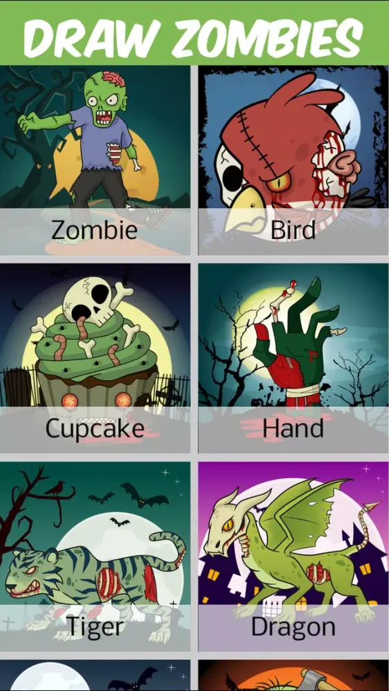 Capturas de tela do How to Draw Zombies