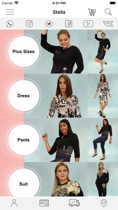 Capturas de tela do Stella Shop