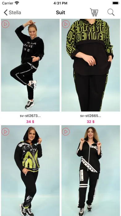 Capturas de tela do Stella Shop