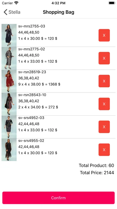 Capturas de tela do Stella Shop