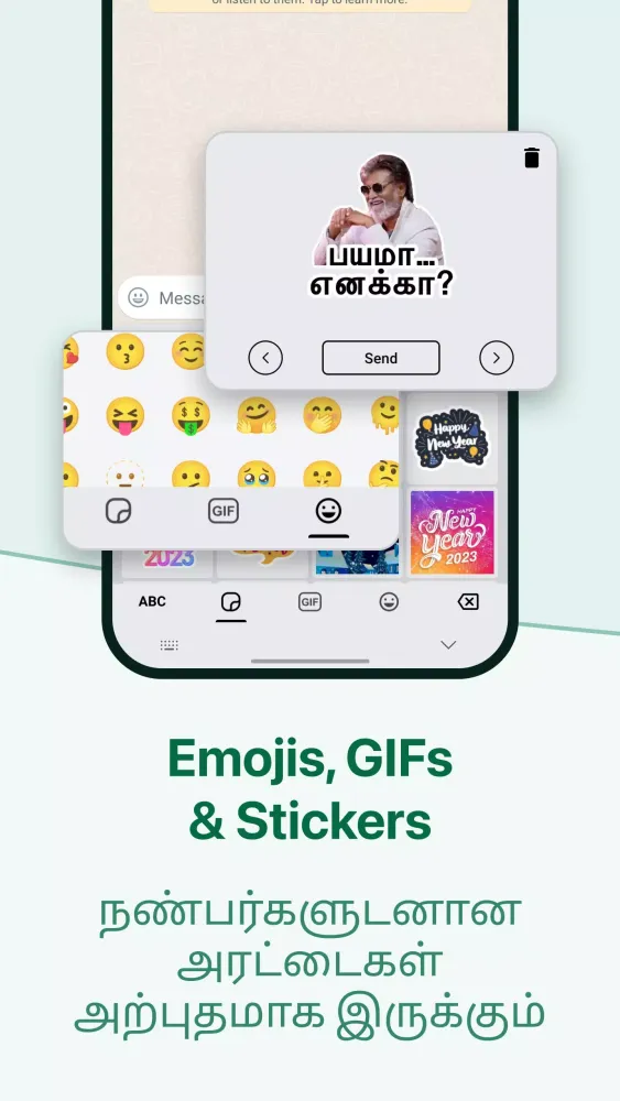 Capturas de tela do Desh Tamil Keyboard