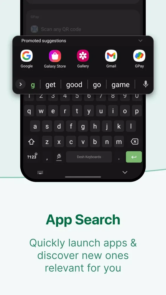Capturas de tela do Desh Tamil Keyboard
