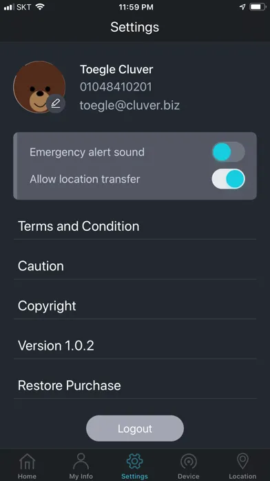 Toegle : SOS Video Call, CCTV 스크린샷