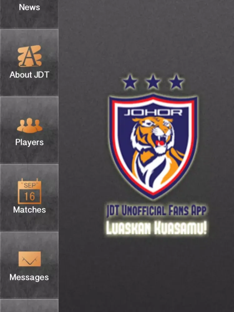 ภาพหน้าจอของ Johor Darul Takzim Unofficial Fans App iPad 