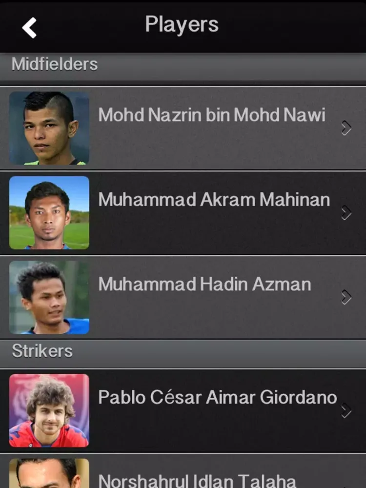 ภาพหน้าจอของ Johor Darul Takzim Unofficial Fans App iPad 