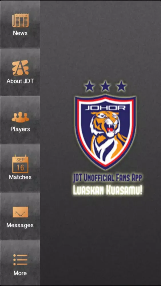 ภาพหน้าจอของ Johor Darul Takzim Unofficial Fans App
