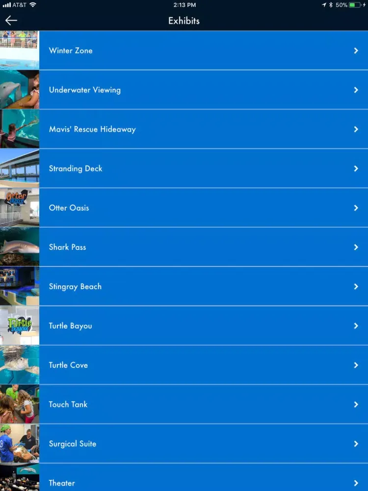 Clearwater Marine Aquarium iPad  Screenshots