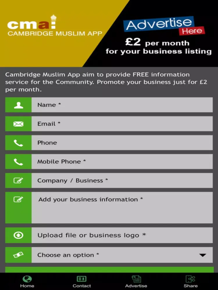 Capturas de tela do CMA Cambridge Muslims App iPad 