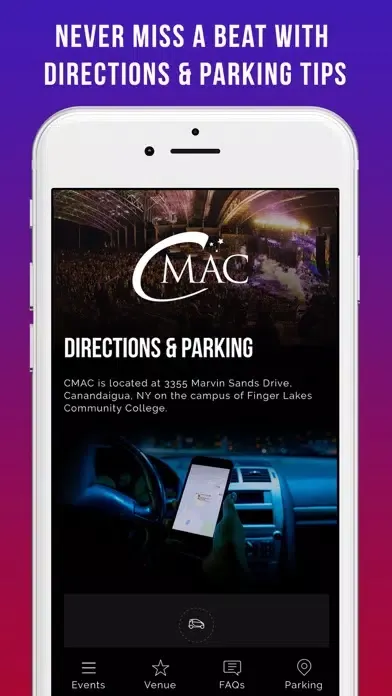 Captures d'écran de CMAC - Concerts & Events