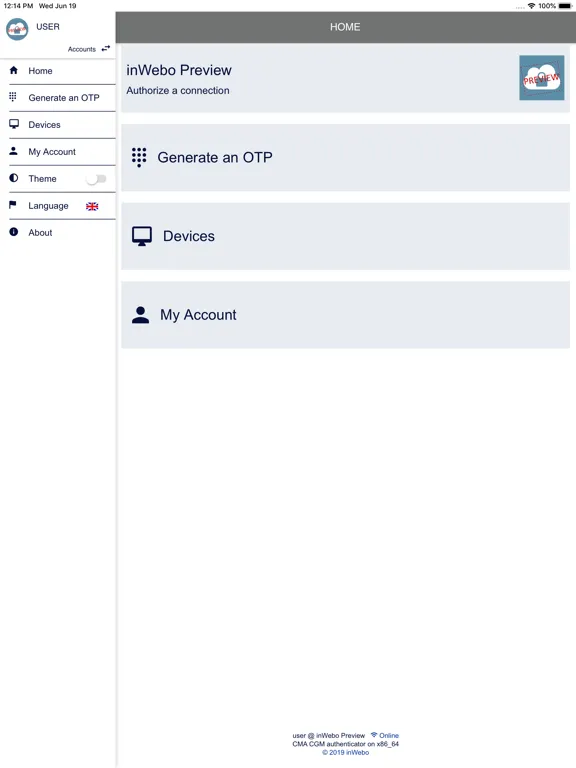 Captures d'écran de CMA CGM Authenticator iPad 