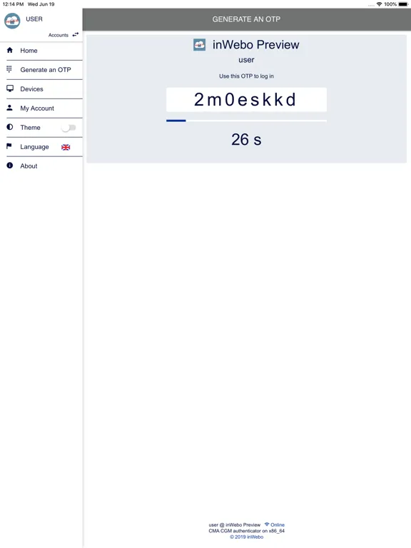 Captures d'écran de CMA CGM Authenticator iPad 