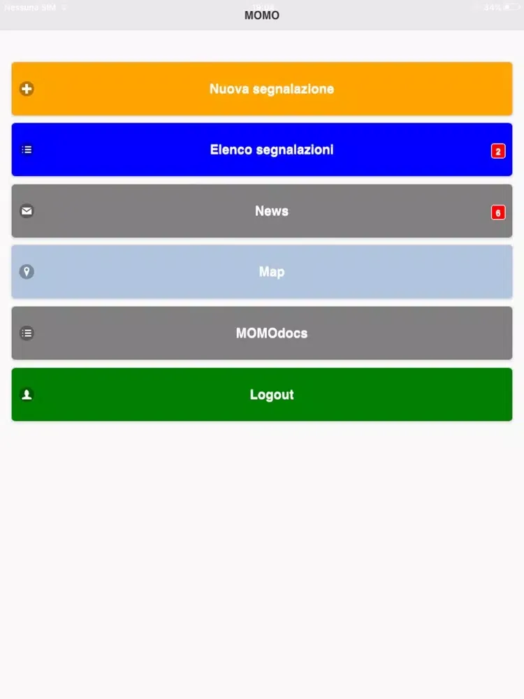 MOMO Italia iPad  स्क्रीनशॉट