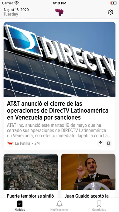 Скриншоты Noticias VE