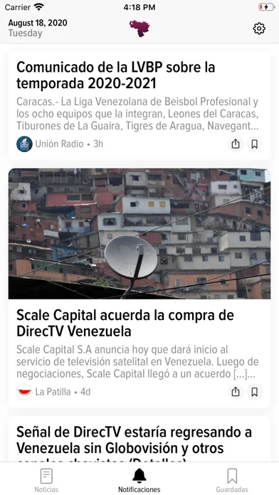 Скриншоты Noticias VE