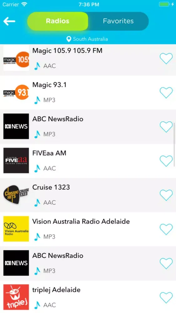 Capturas de pantalla de Radio Australia: Autralian FM