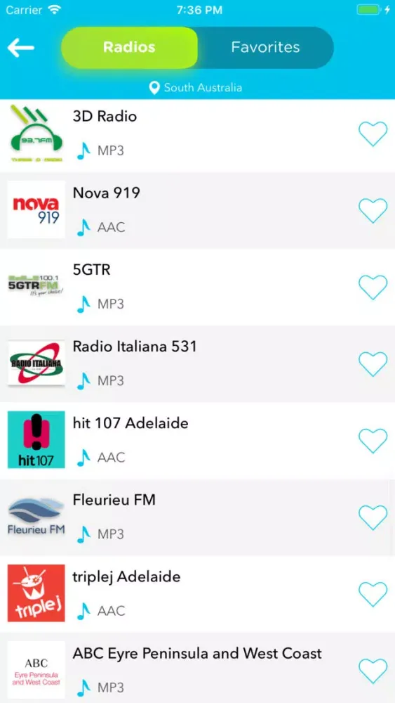 Capturas de pantalla de Radio Australia: Autralian FM