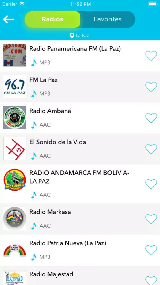 Radios Bolivia स्क्रीनशॉट