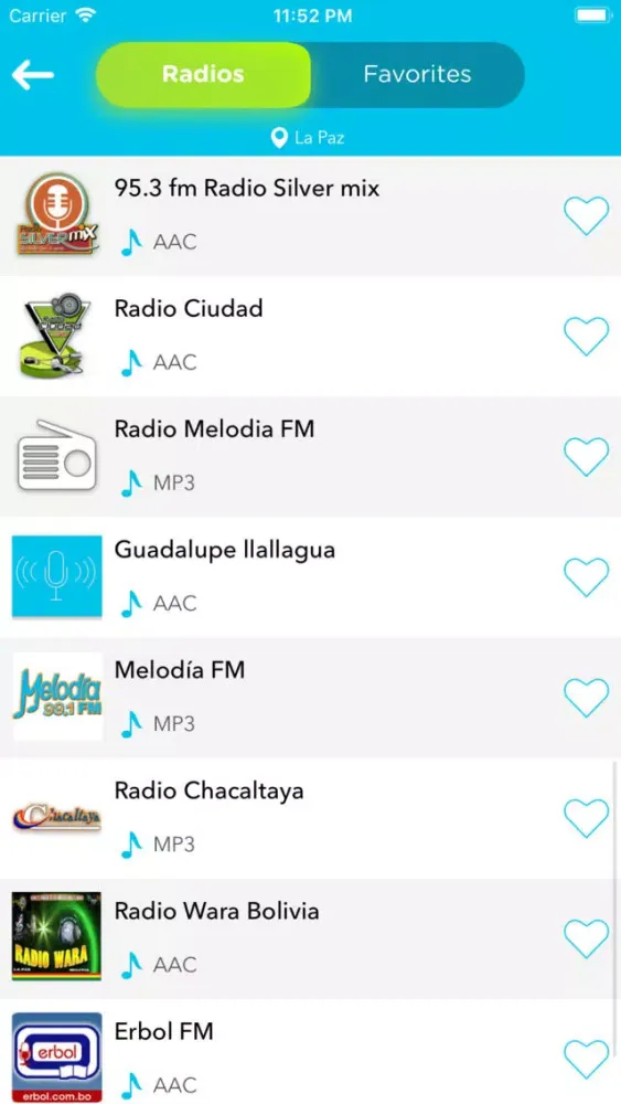 Radios Bolivia स्क्रीनशॉट