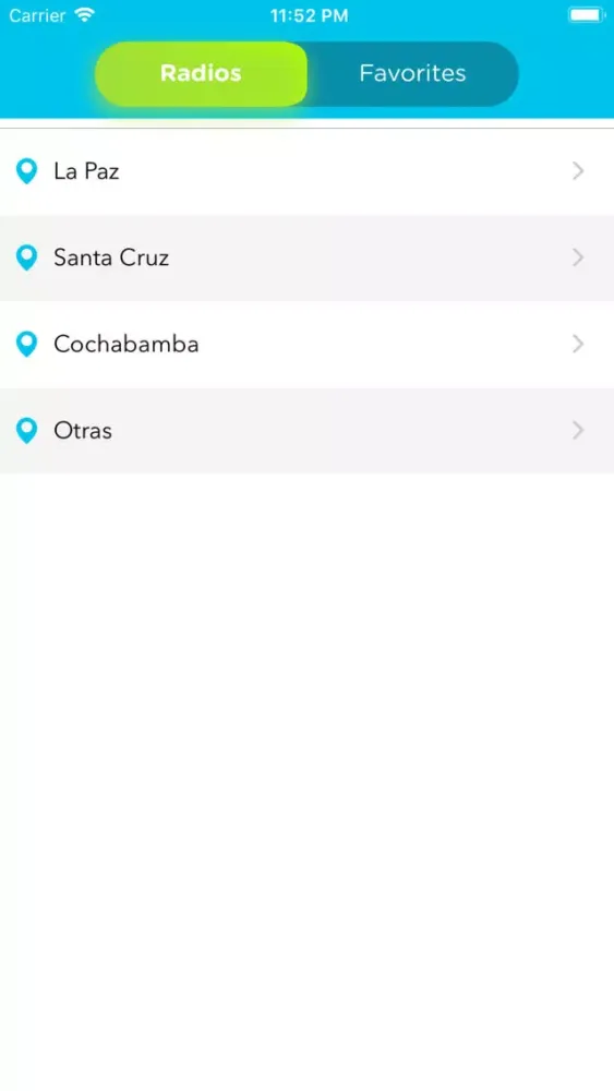 Tangkapan skrin Radio Brasil: Radios FM AM