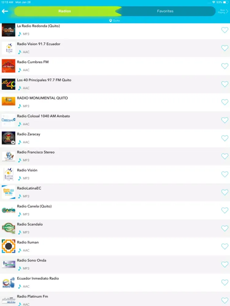Radio Ecuador: Ecu Stations FM iPad 应用截图