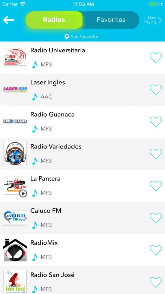 Radio El Salvador FM Station Screenshots