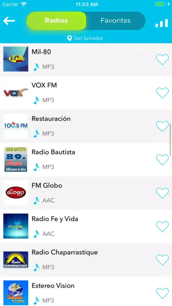 Radio El Salvador FM Station Screenshots