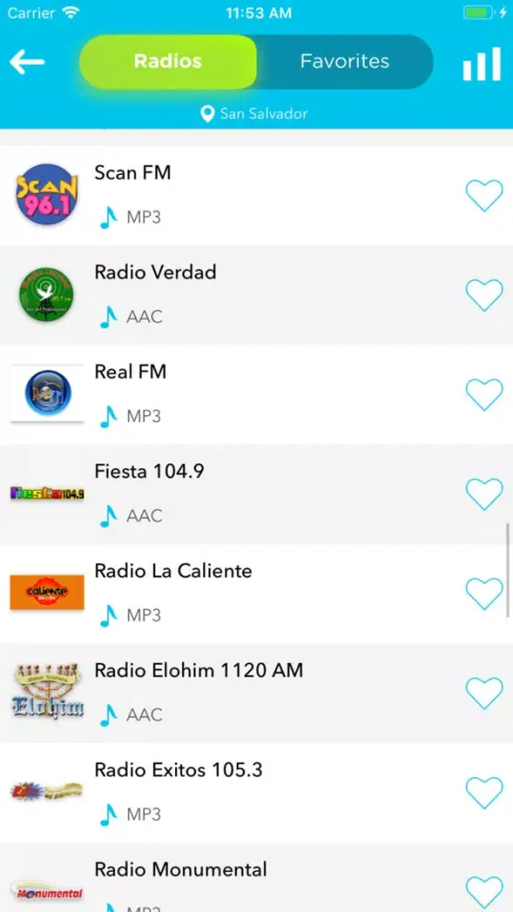 Radio El Salvador FM Station Screenshots