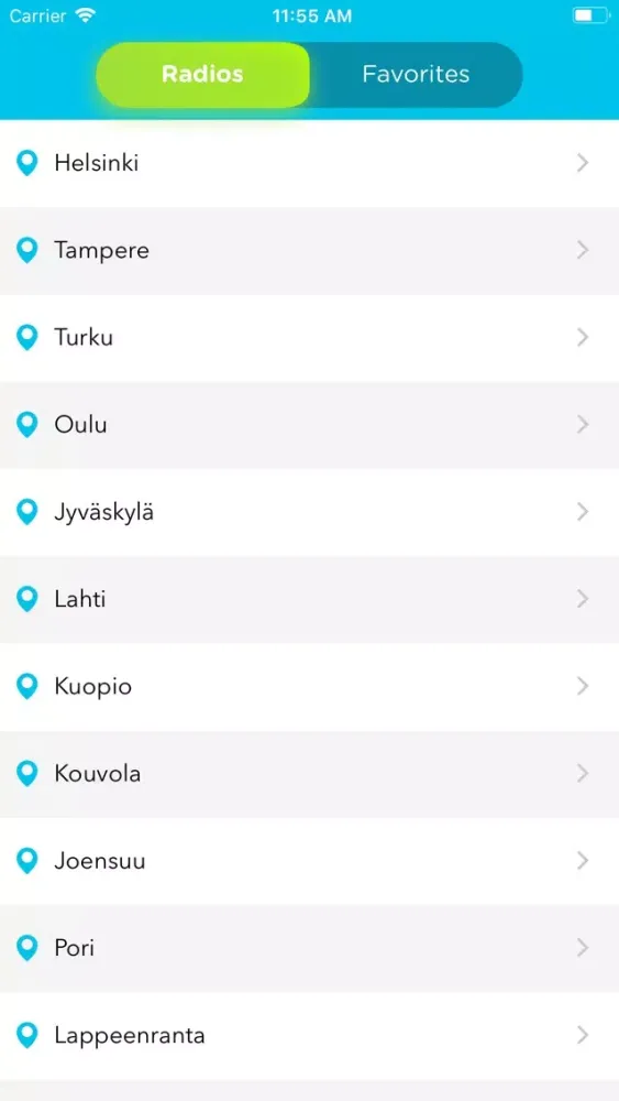 Radio Finland AM FM Online 스크린샷