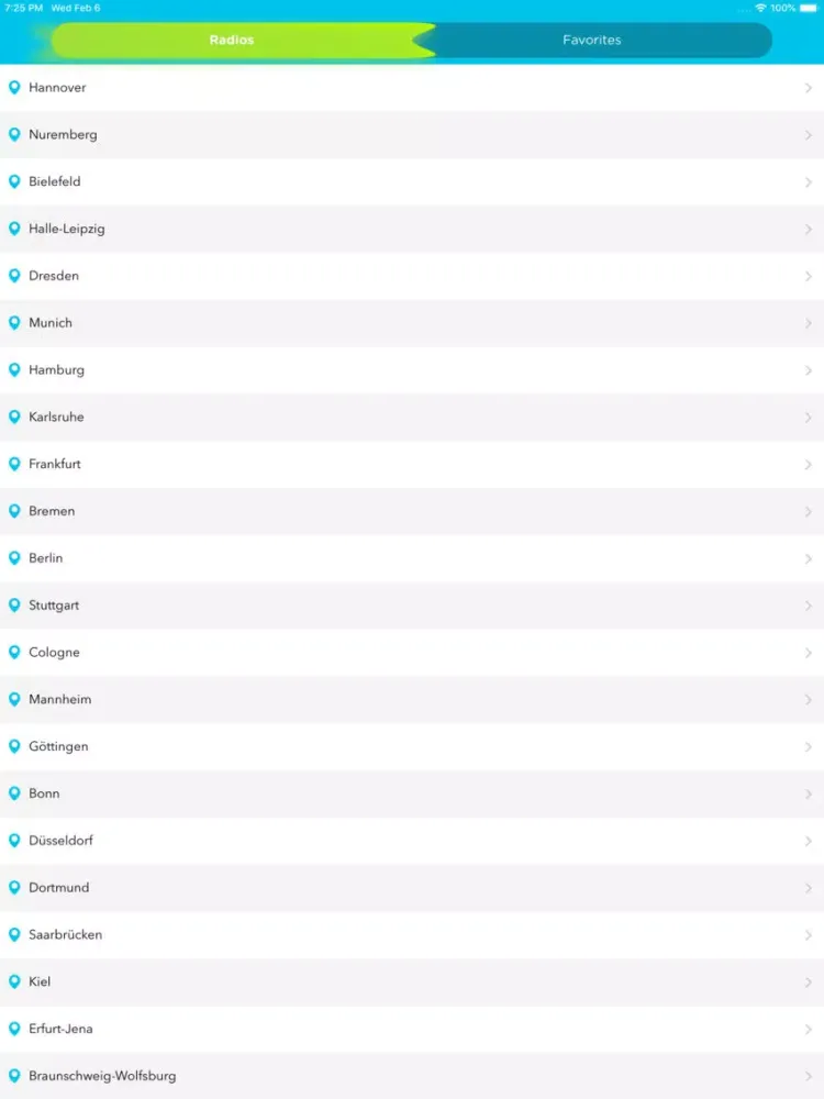 Zrzuty ekranu Radio Germany: FM Deutschland iPad 