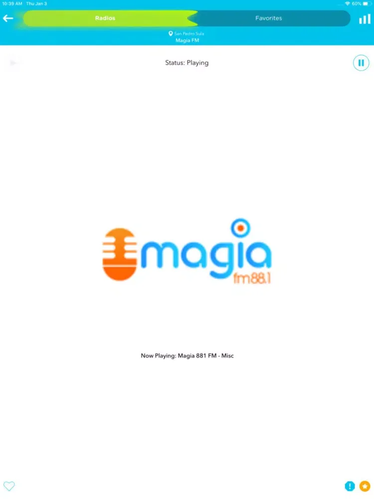 Ảnh chụp màn hình của Radio Honduras: FM AM HND iPad 