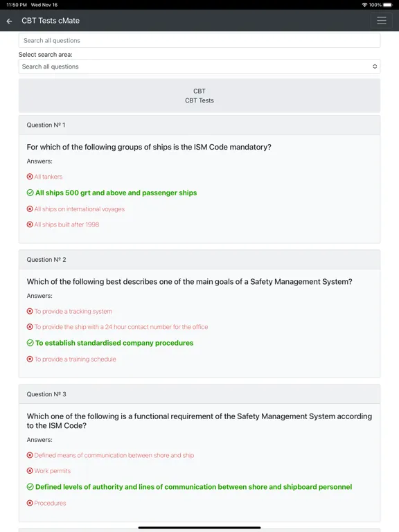 تصاویر CBT Tests - cMate iPad 