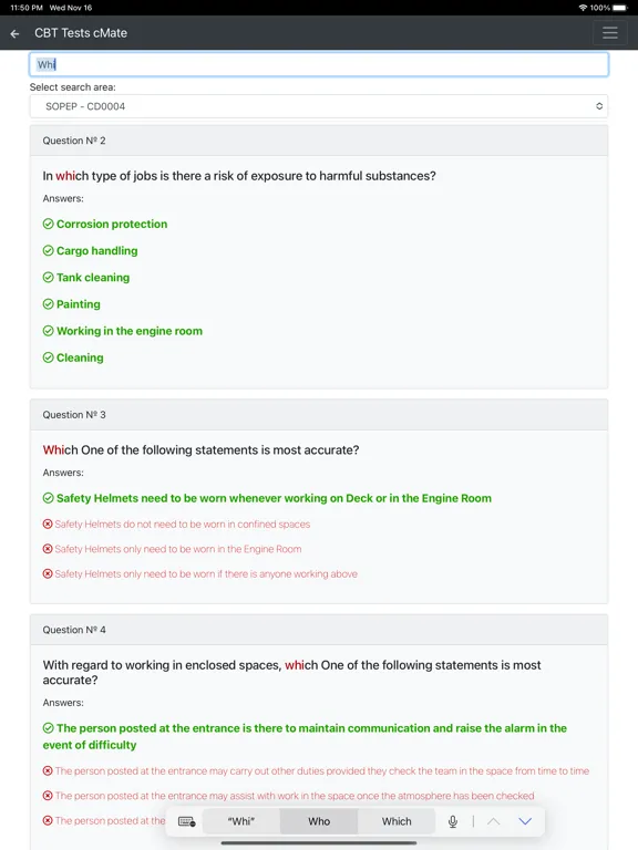 تصاویر CBT Tests - cMate iPad 