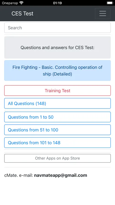 Tangkapan layar Fire Fighting - Basic. CES