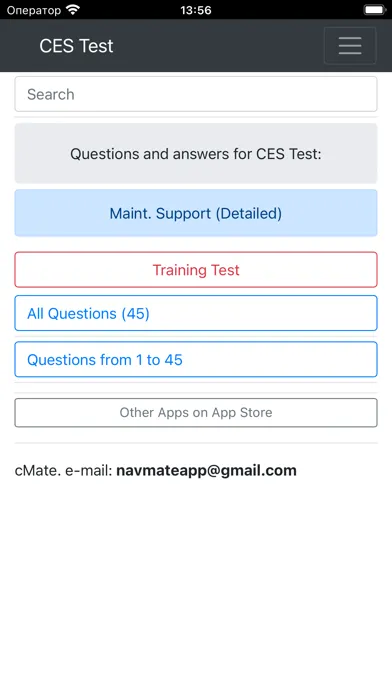 Tangkapan layar Maint. Support Detailed CES