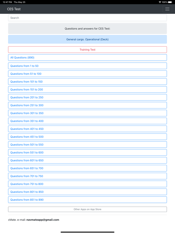 General cargo Operational Deck iPad 应用截图
