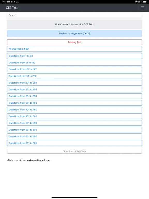 Reefers. Management CES Test iPad  سکرین شاٹس