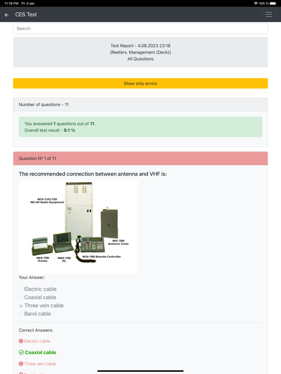 Reefers. Management CES Test iPad  Ekran Görüntüleri