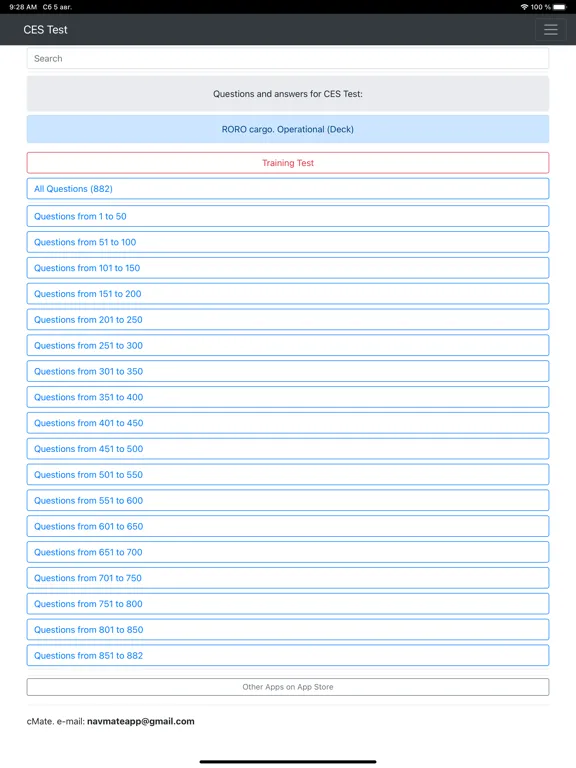 RORO cargo. Operational CES iPad 应用截图