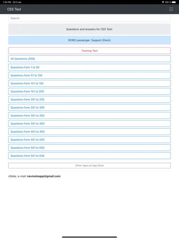 Tangkapan layar RORO passenger. Support CES iPad 