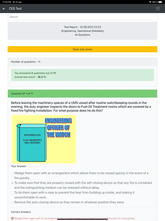 Screenshot di Engineering Operational Detail iPad 
