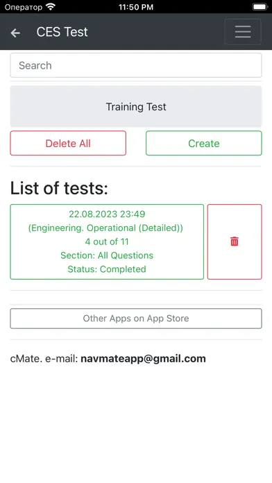 Screenshot di Engineering Operational Detail