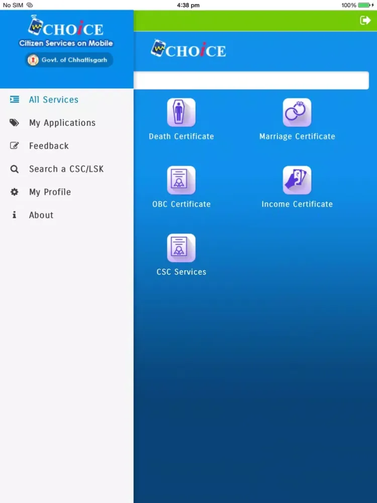 Screenshot di mCHOiCE iPad 