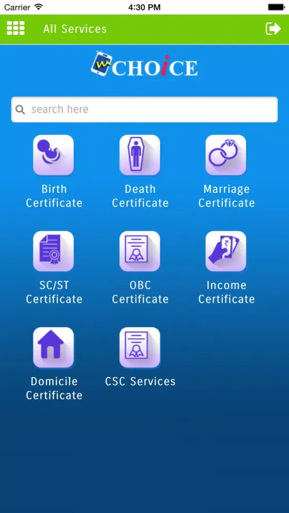 Screenshot di mCHOiCE