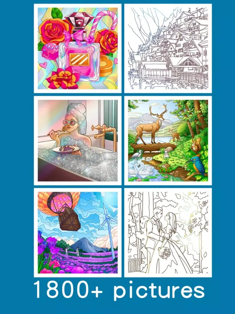 Capturas de tela do Paint Color: Color by Number iPad 